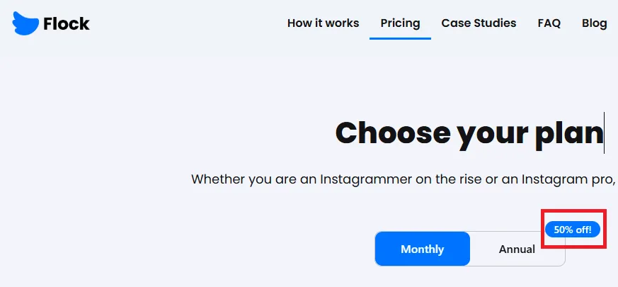 Flocksocial 50% off coupon